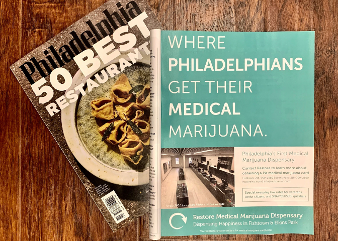 cannabis magazine ad branding